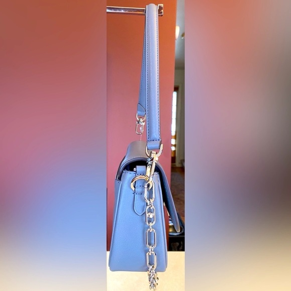 MICHAEL MICHAEL KORS Parker Heather Grey Convertible Pouchette Shoulder Bag, NWT - Picture 6 of 16